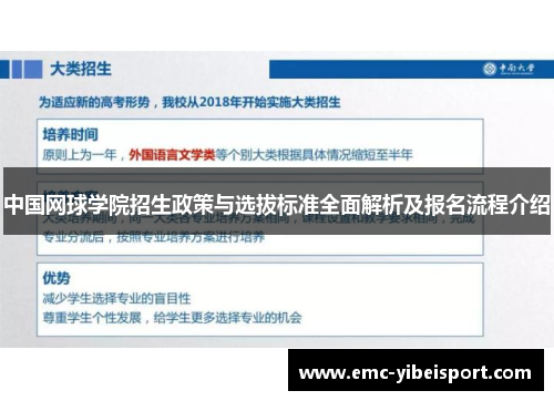 中国网球学院招生政策与选拔标准全面解析及报名流程介绍