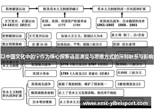 以中国文化中的字作为核心探索语言演变与思维方式的深刻联系与影响